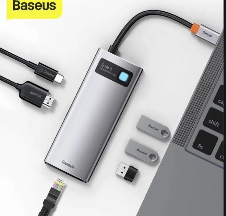 Baseus StarJoy 6-in-1 Multifunctional Type-C HUB Docking Station