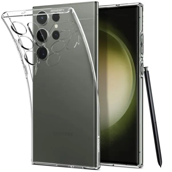 Samsung Galaxy S23 Ultra Clear Case Soft Flexible TPU Rubber Bumper Shockproof Corners Transparent Clear Back Cover